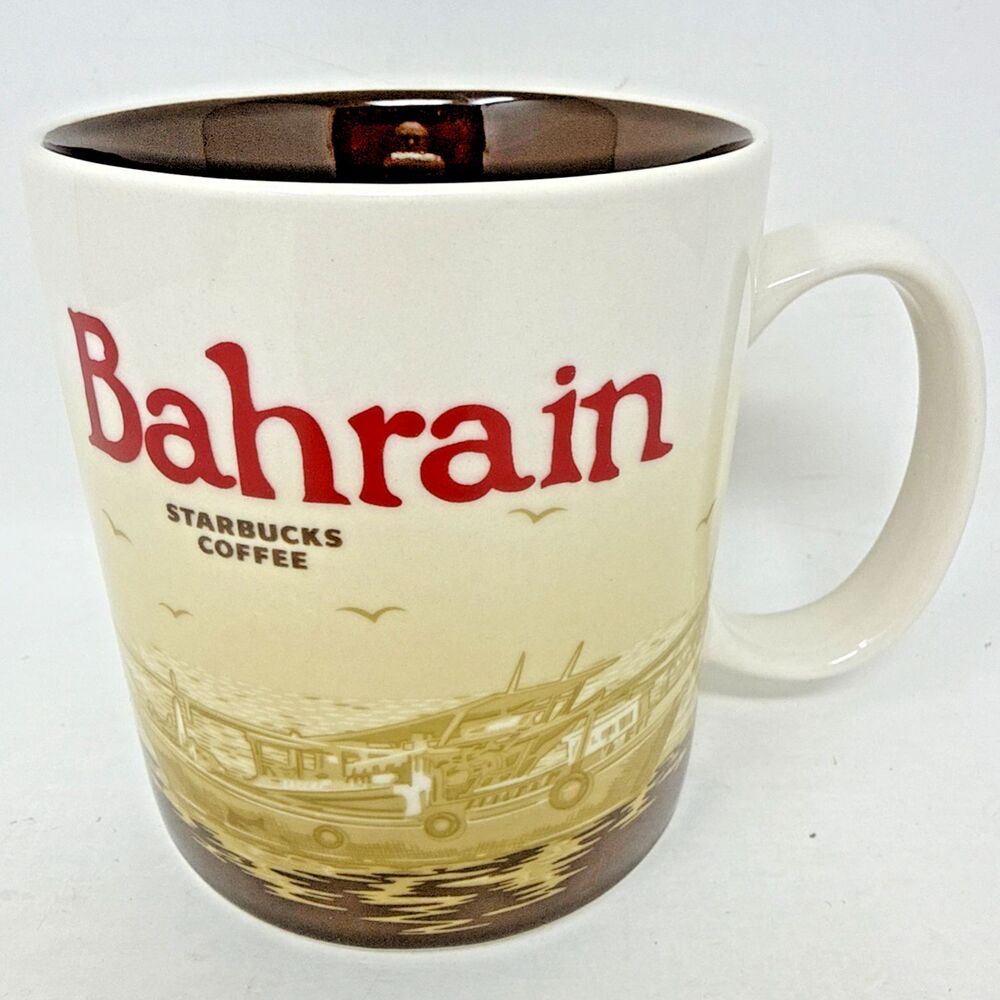 Starbucks Bahrain Global Icon Collector Series Coffee Mug 16 fl oz 2014